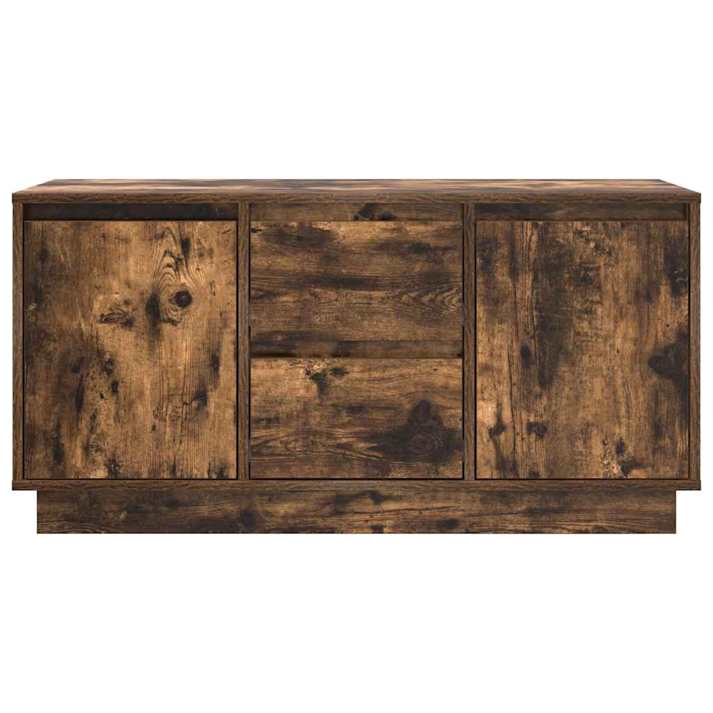 Modern Wooden 40 Inch TV Tele Stand Unit Cabinet With LED Lights & Storage