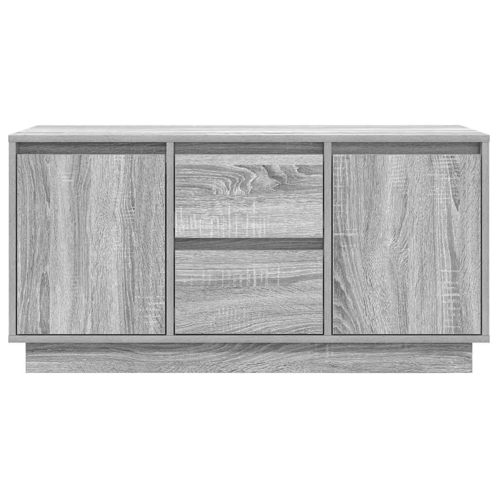 Modern Wooden 40 Inch TV Tele Stand Unit Cabinet With LED Lights & Storage