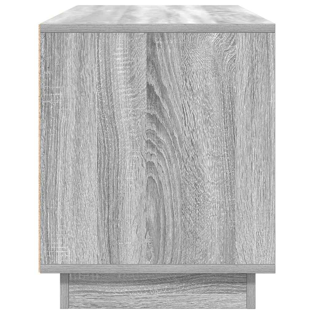 Modern Wooden 40 Inch TV Tele Stand Unit Cabinet With LED Lights & Storage