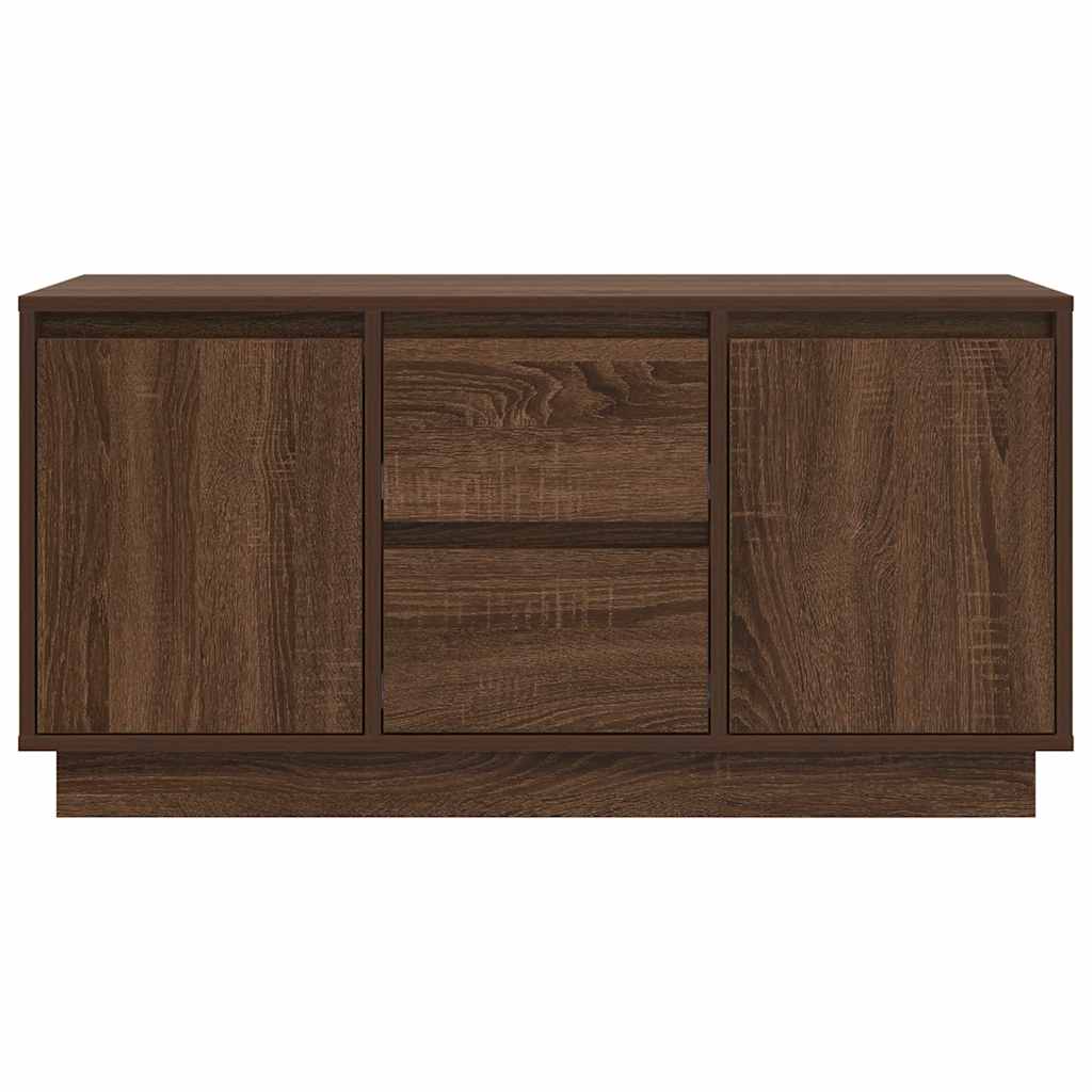 Modern Wooden 40 Inch TV Tele Stand Unit Cabinet With LED Lights & Storage
