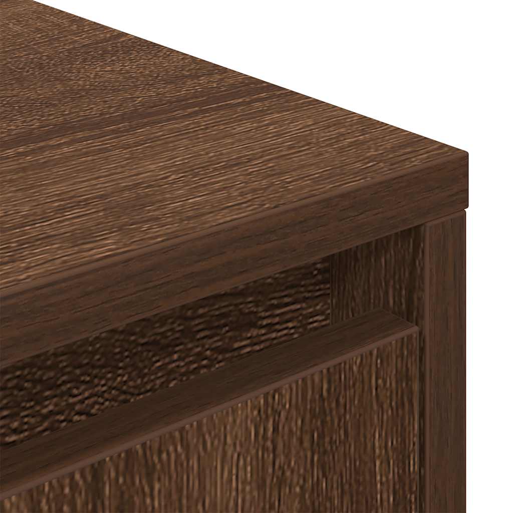 Modern Wooden 40 Inch TV Tele Stand Unit Cabinet With LED Lights & Storage