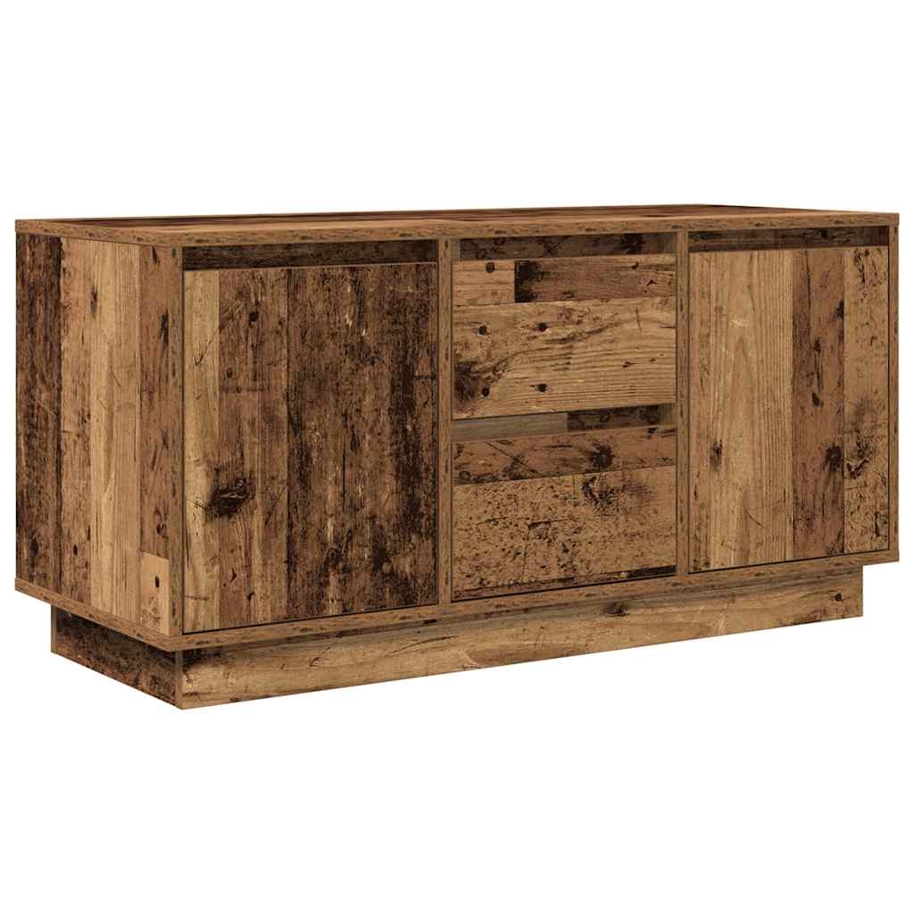 Modern Wooden 40 Inch TV Tele Stand Unit Cabinet With LED Lights & Storage