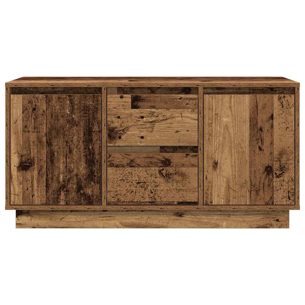Modern Wooden 40 Inch TV Tele Stand Unit Cabinet With LED Lights & Storage