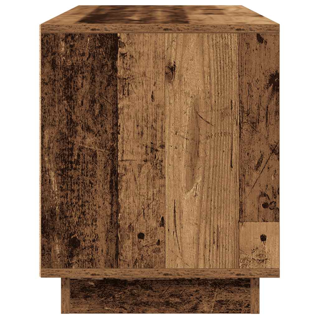 Modern Wooden 40 Inch TV Tele Stand Unit Cabinet With LED Lights & Storage