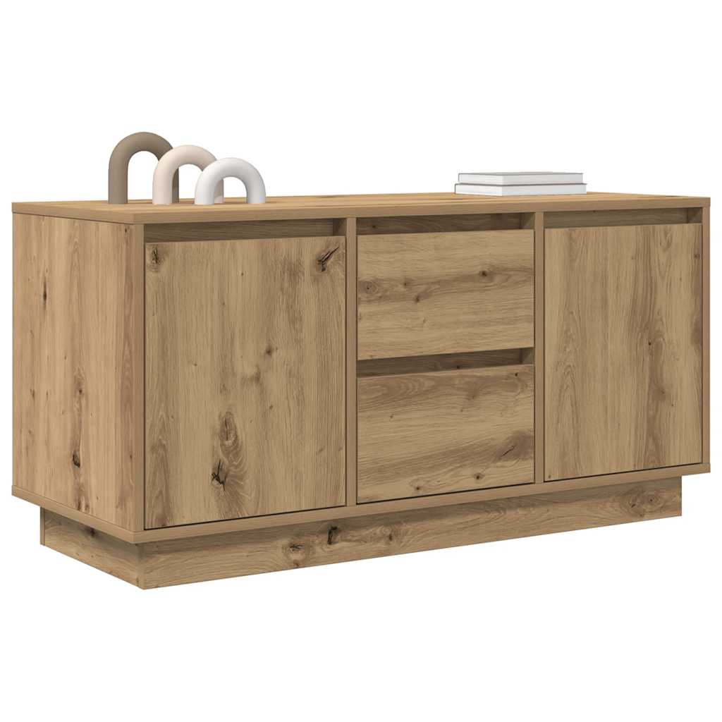 Modern Wooden 40 Inch TV Tele Stand Unit Cabinet With LED Lights & Storage