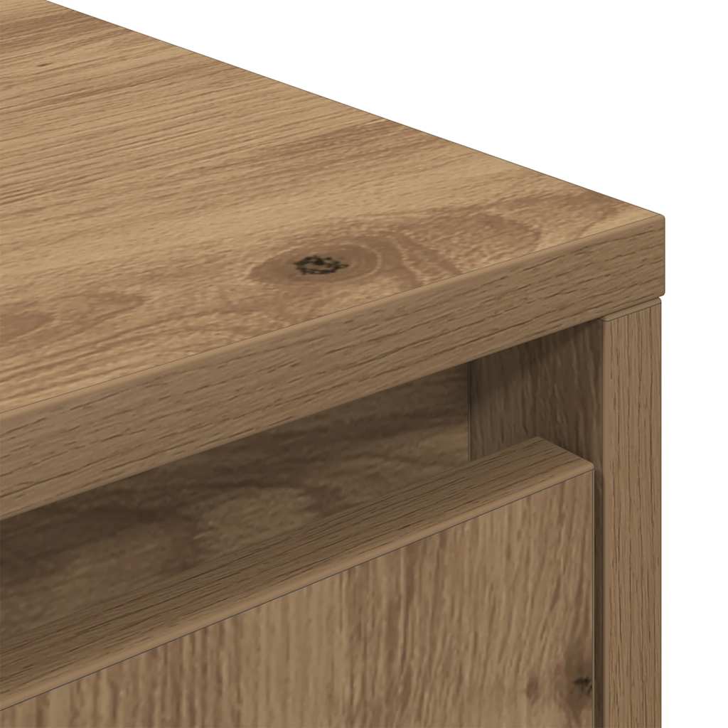 Modern Wooden 40 Inch TV Tele Stand Unit Cabinet With LED Lights & Storage