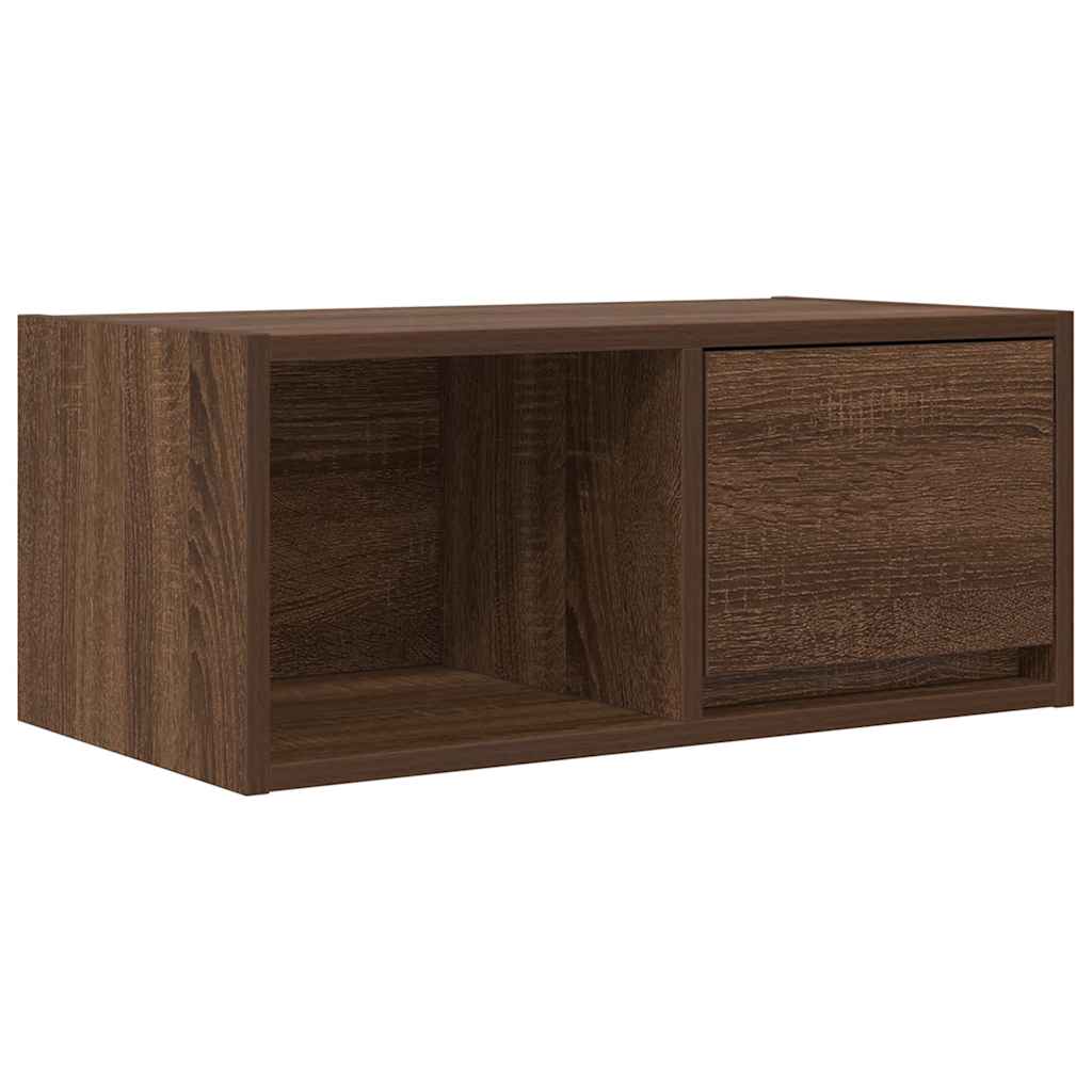 TV Cabinet Brown Oak 60x31x25.5 cm Engineered Wood