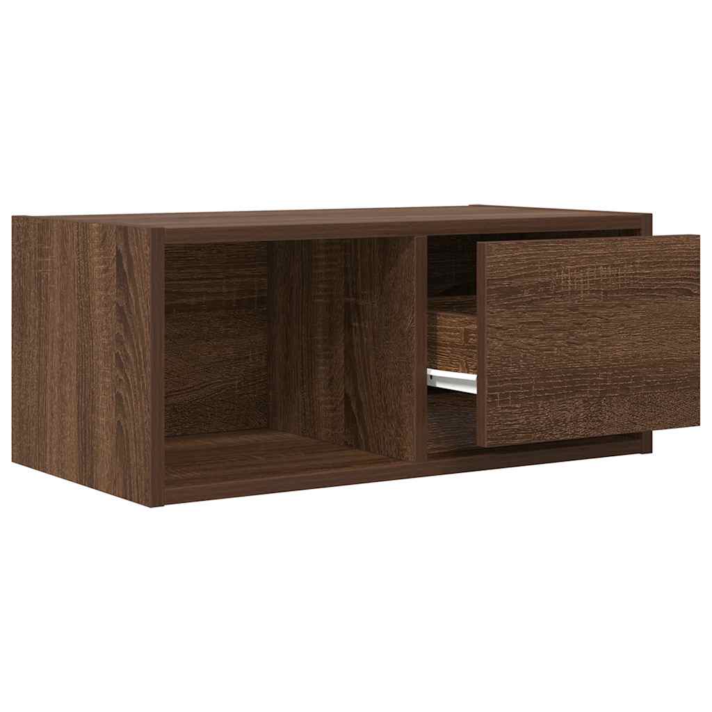 TV Cabinets 2 pcs Brown Oak 60x31x25.5 cm Engineered Wood