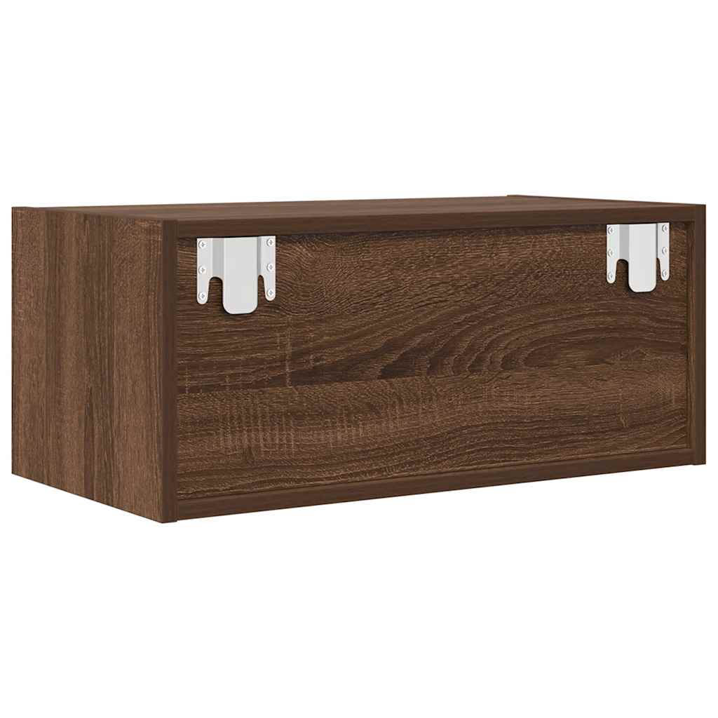 TV Cabinets 2 pcs Brown Oak 60x31x25.5 cm Engineered Wood