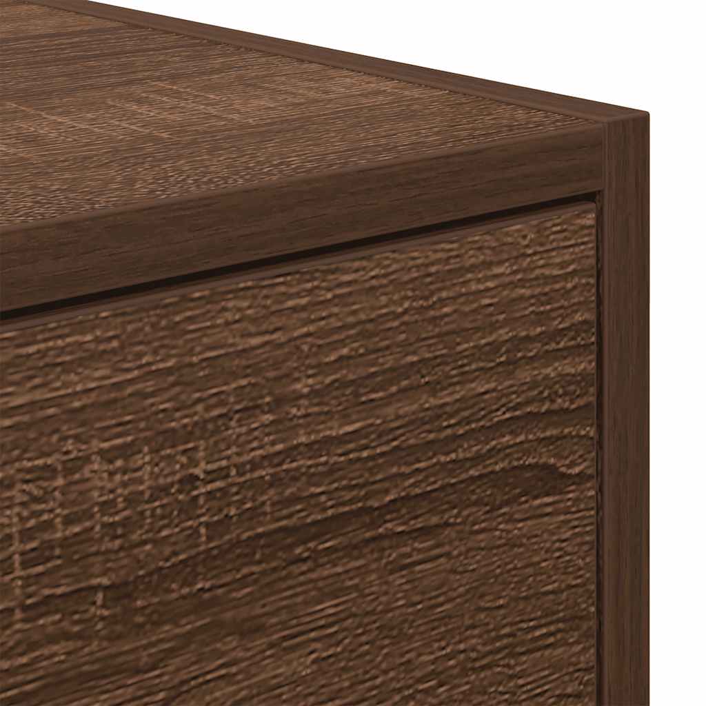 TV Cabinets 2 pcs Brown Oak 60x31x25.5 cm Engineered Wood