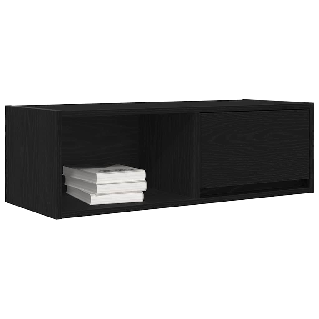 TV Cabinets 2 pcs Black Oak 80x31x25.5 cm Engineered Wood