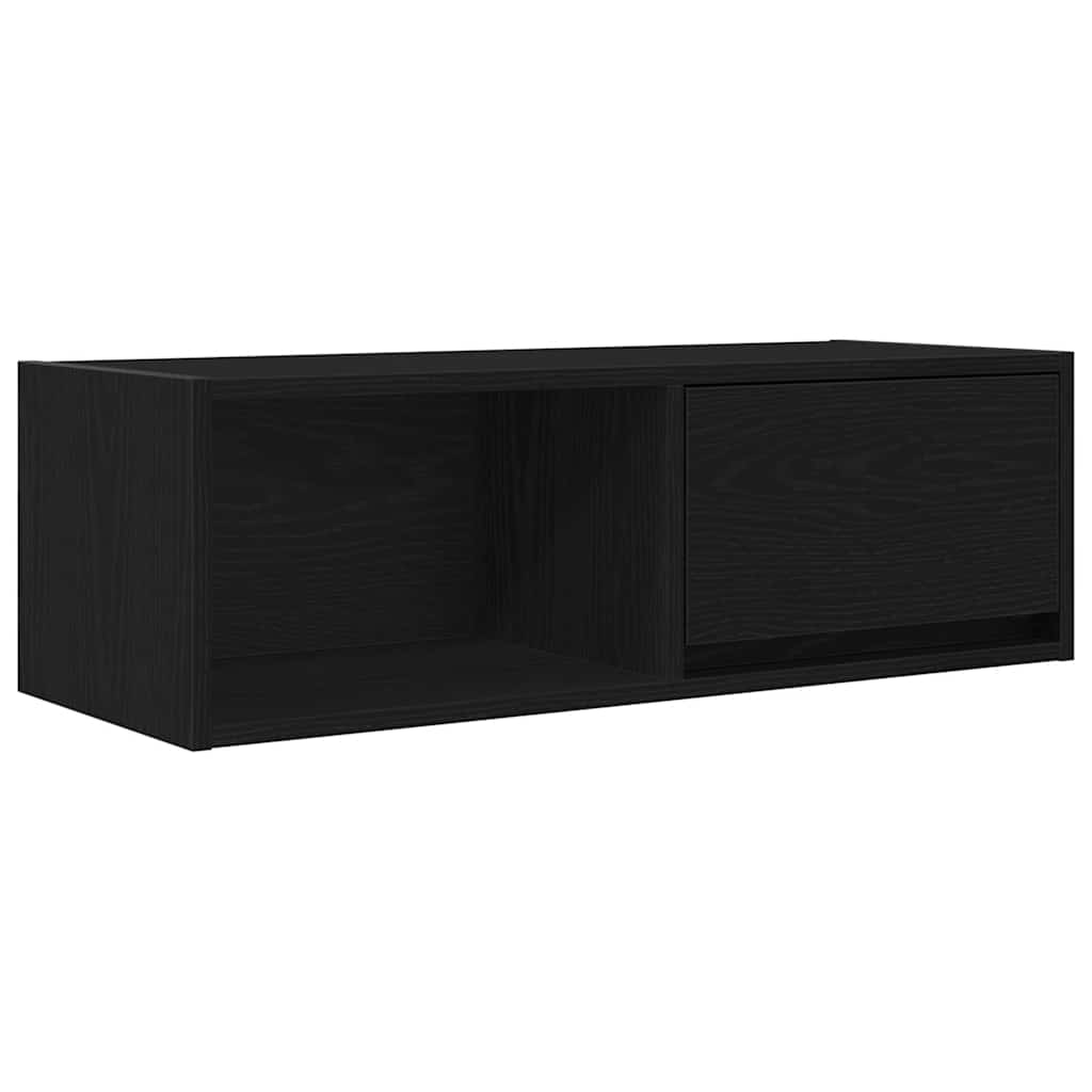 TV Cabinets 2 pcs Black Oak 80x31x25.5 cm Engineered Wood