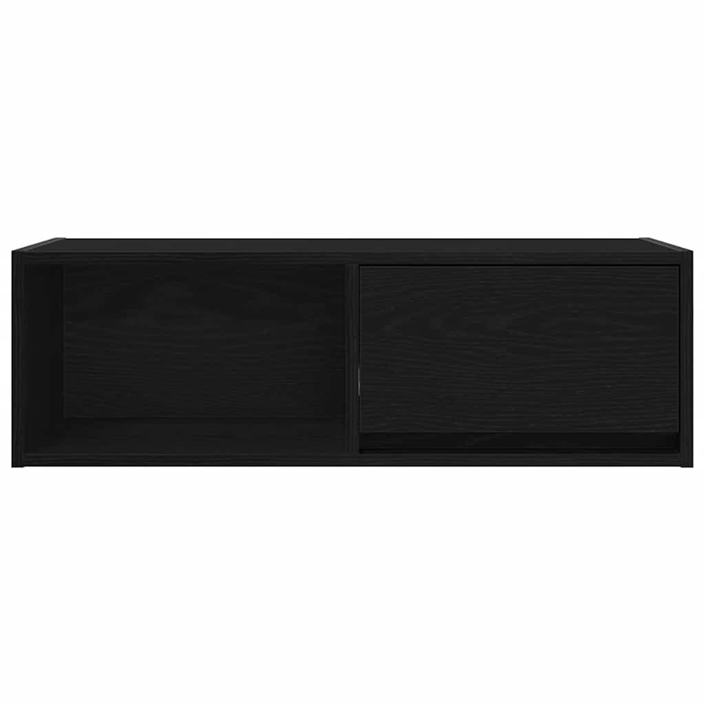 TV Cabinets 2 pcs Black Oak 80x31x25.5 cm Engineered Wood