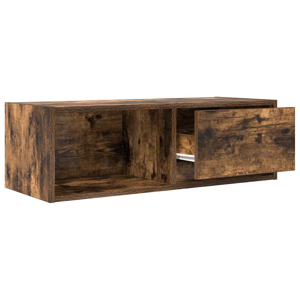 TV Cabinet Smoked Oak 80x31x25.5 cm Engineered Wood