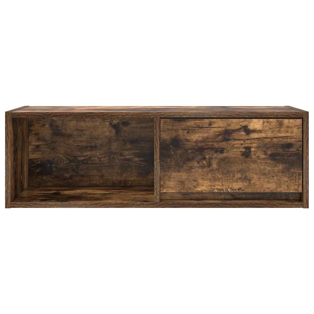 TV Cabinet Smoked Oak 80x31x25.5 cm Engineered Wood