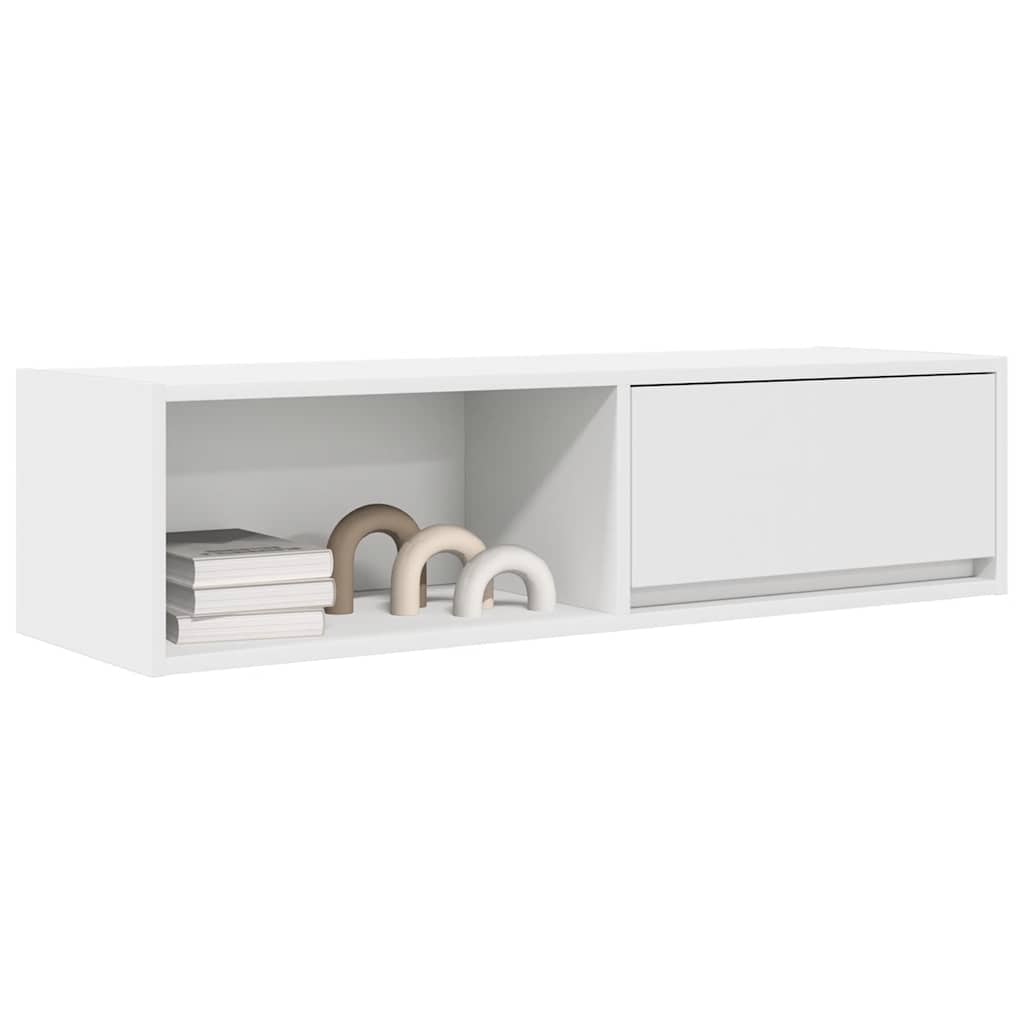TV Cabinet White 100x31x25.5 cm Engineered Wood