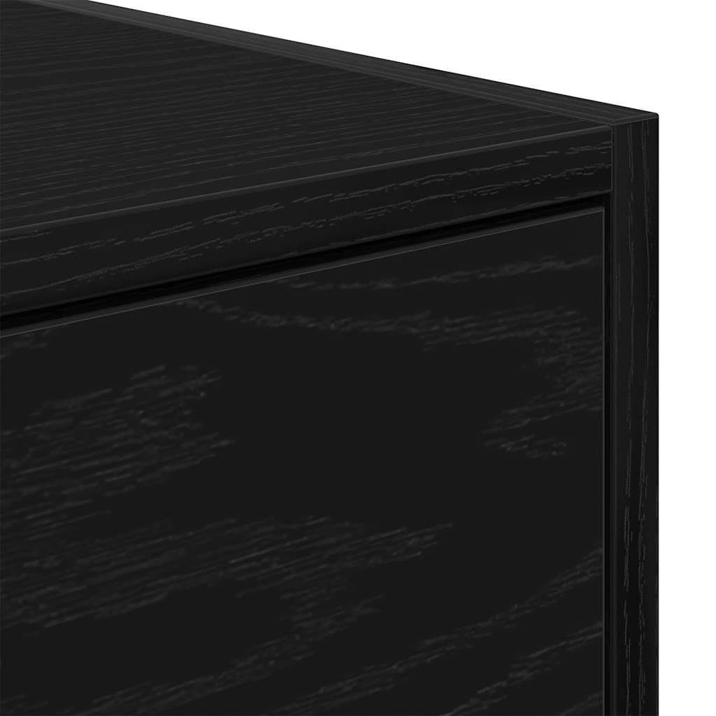 TV Cabinets 2 pcs Black Oak 100x31x25.5 cm Engineered Wood
