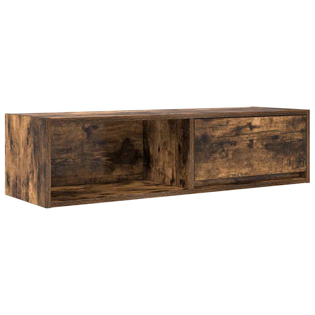 TV Cabinet Smoked Oak 100x31x25.5 cm Engineered Wood