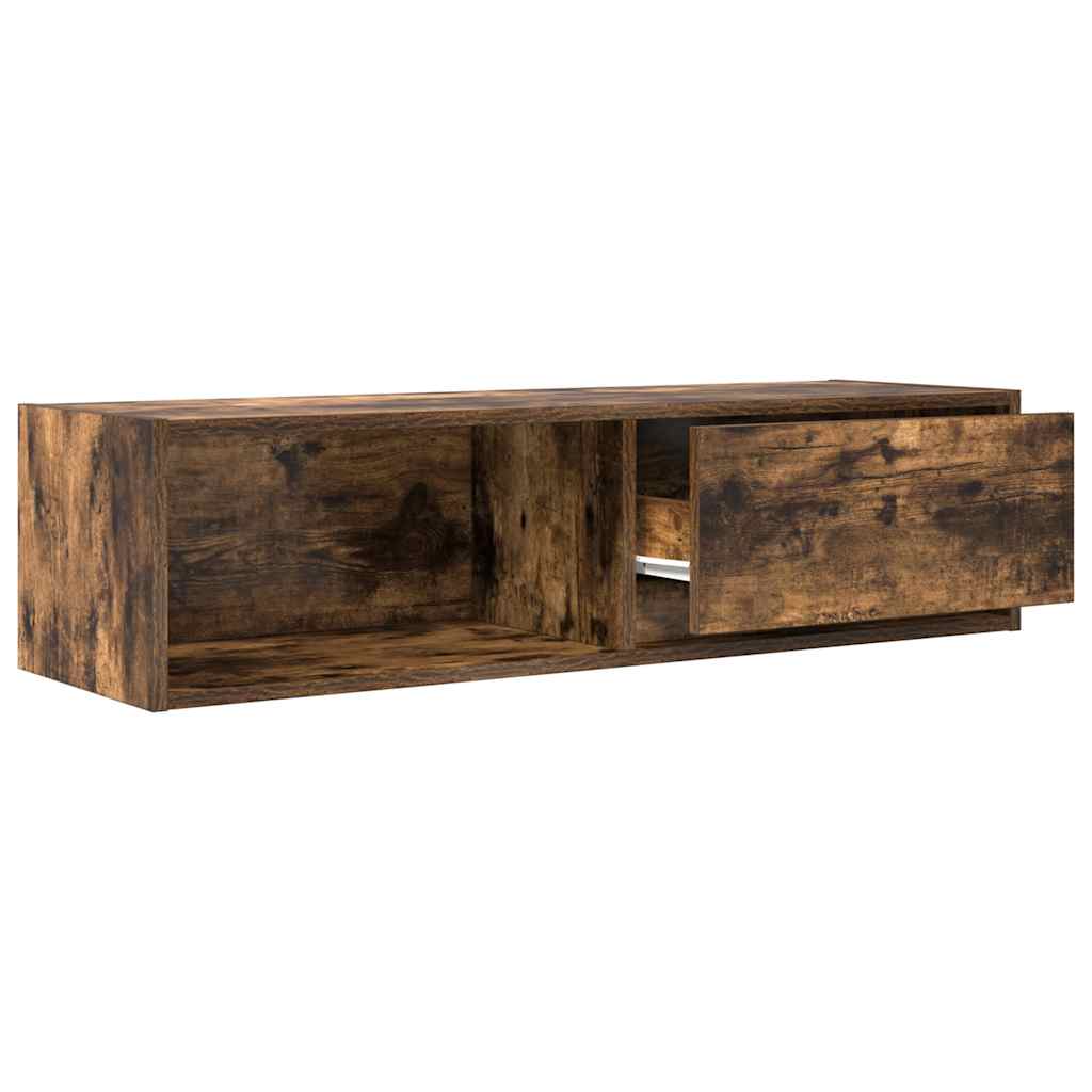 TV Cabinet Smoked Oak 100x31x25.5 cm Engineered Wood