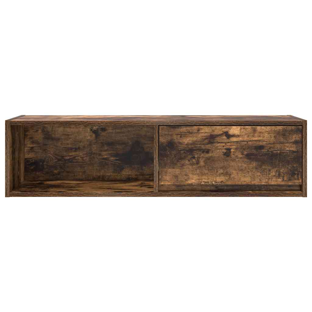 TV Cabinet Smoked Oak 100x31x25.5 cm Engineered Wood