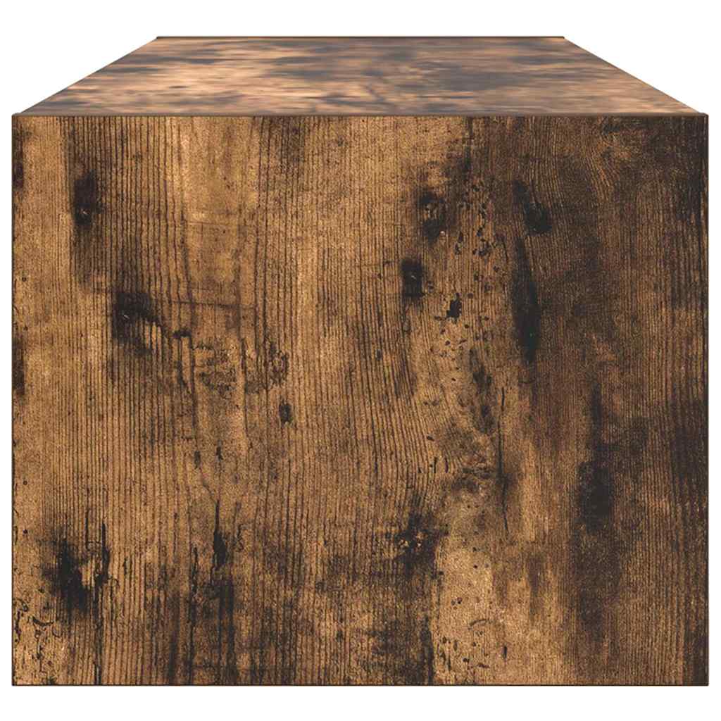 TV Cabinet Smoked Oak 100x31x25.5 cm Engineered Wood