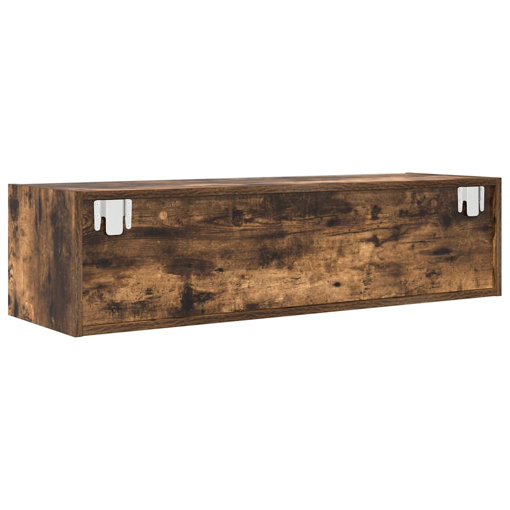 TV Cabinet Smoked Oak 100x31x25.5 cm Engineered Wood