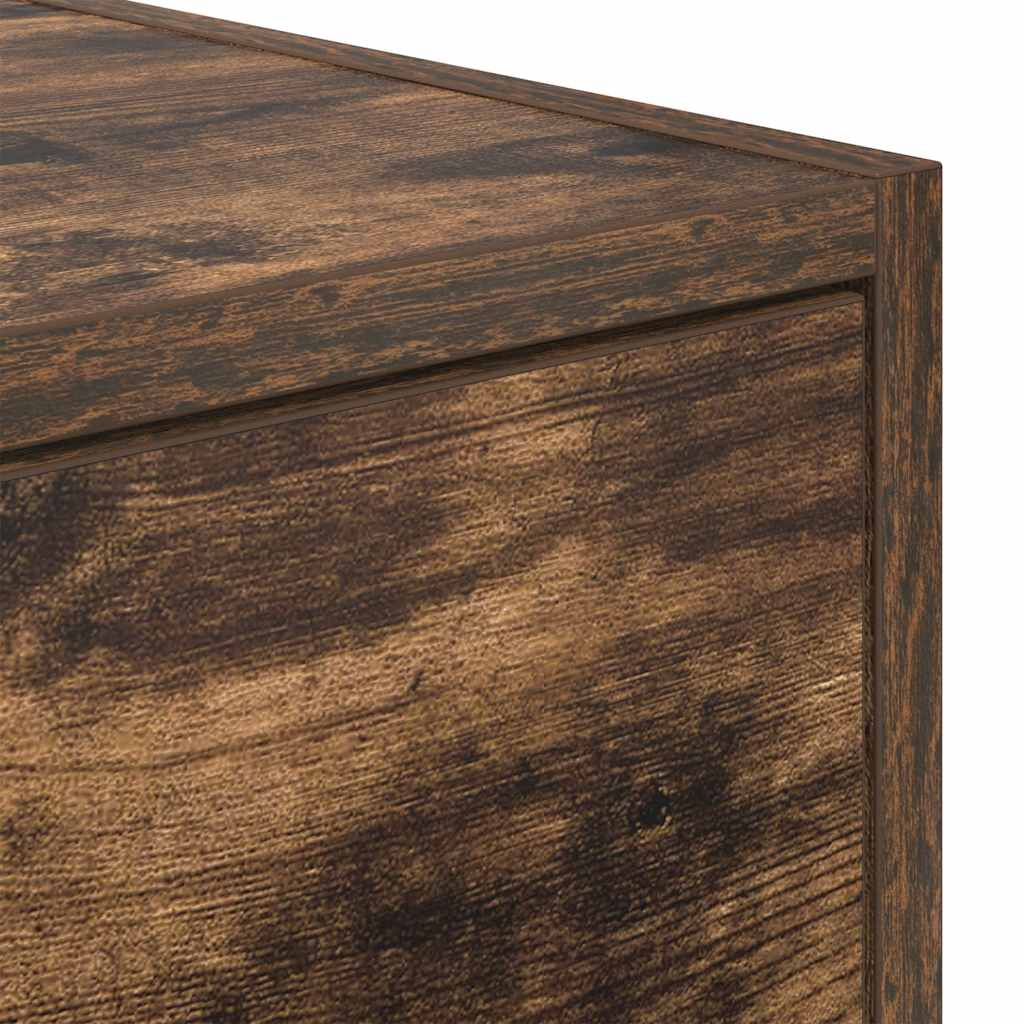TV Cabinet Smoked Oak 100x31x25.5 cm Engineered Wood