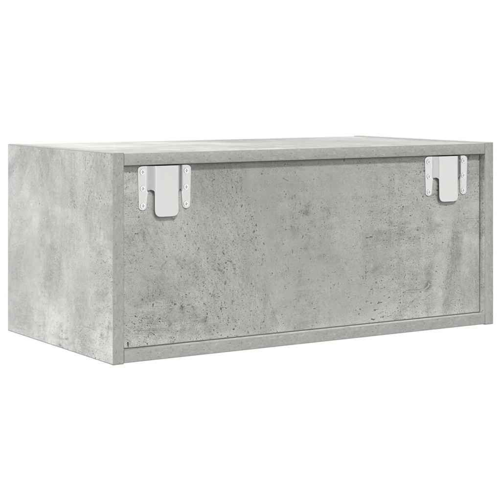 TV Cabinet Concrete Grey 60x31x25.5 cm Engineered Wood