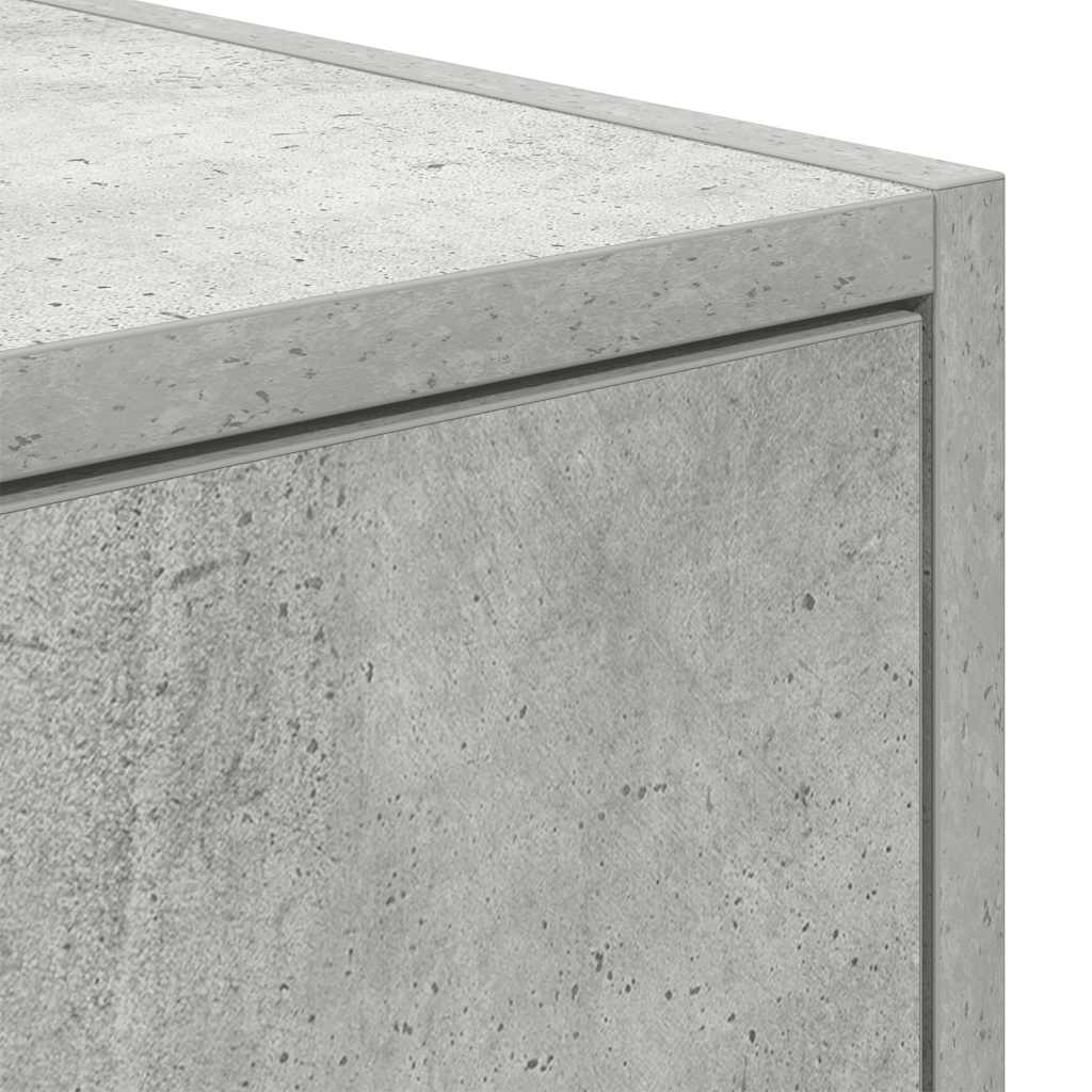 TV Cabinets 2 pcs Concrete Grey 60x31x25.5 cm Engineered Wood