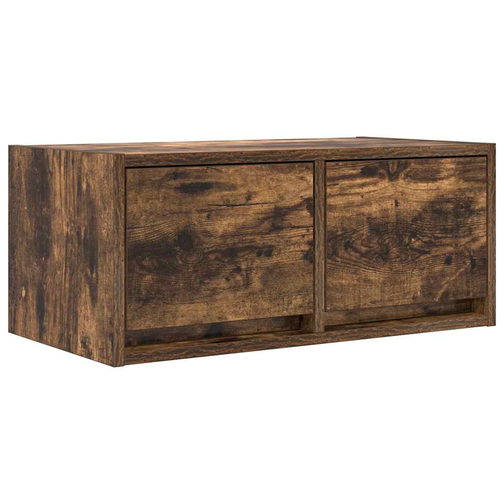 TV Cabinets 2 pcs Smoked Oak 60x31x25.5 cm Engineered Wood