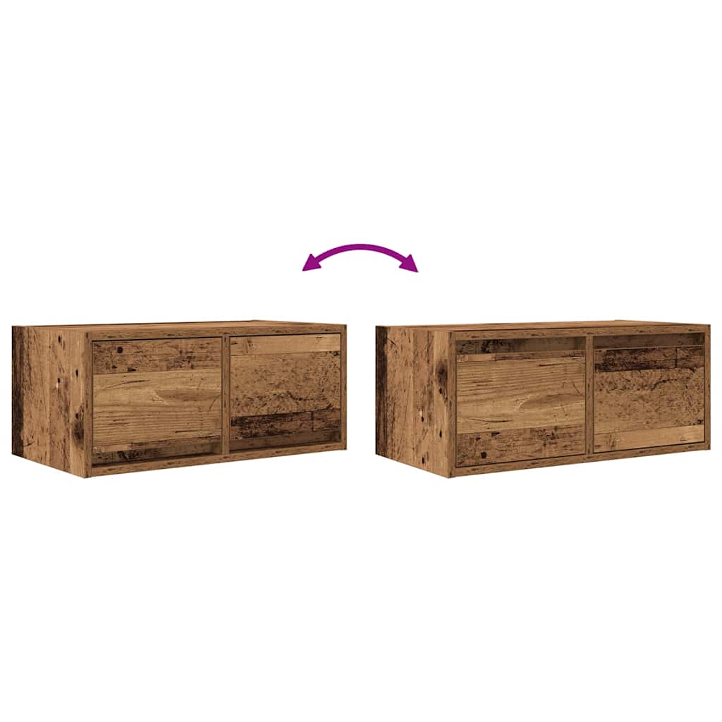 TV Cabinet Old Wood 60x31x25.5 cm Engineered Wood