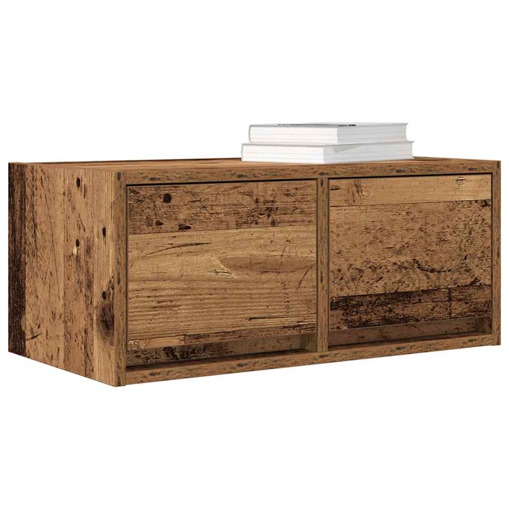 TV Cabinets 2 pcs Old Wood 60x31x25.5 cm Engineered Wood