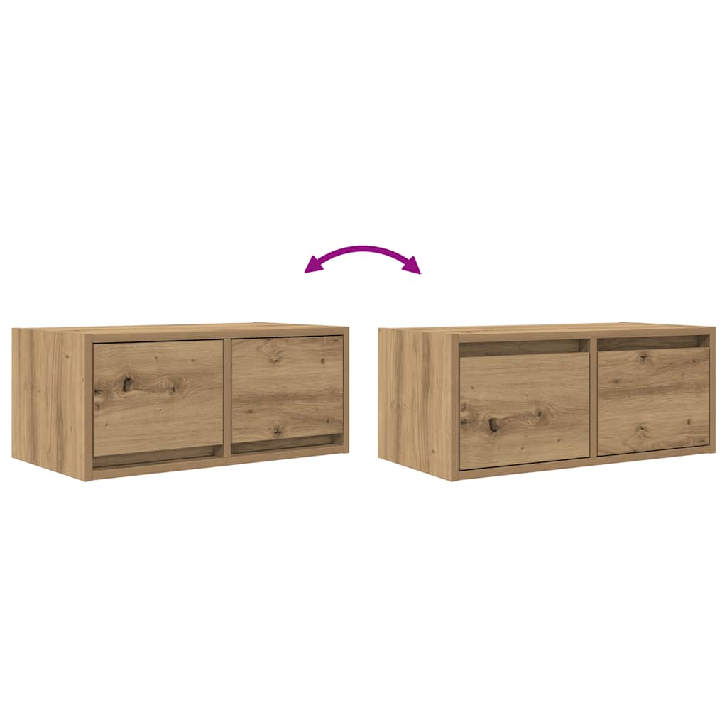 TV Cabinet Artisan Oak 60x31x25.5 cm Engineered Wood