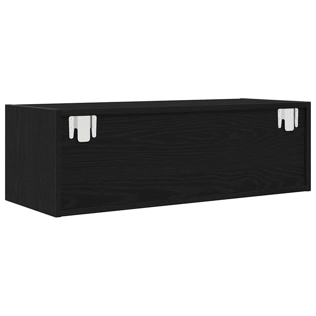 TV Cabinets 2 pcs Black Oak 80x31x25.5 cm Engineered Wood