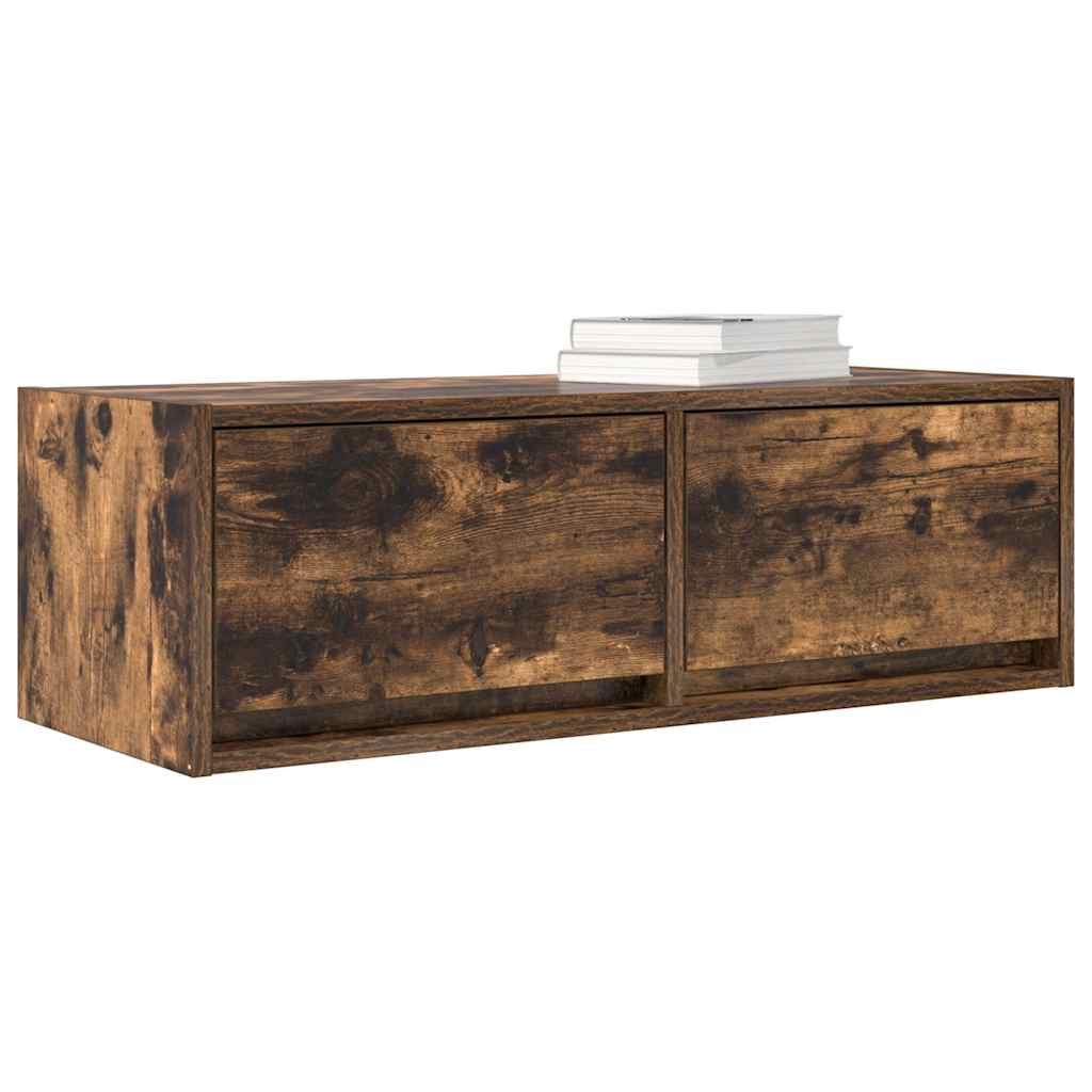 TV Cabinets 2 pcs Smoked Oak 80x31x25.5 cm Engineered Wood