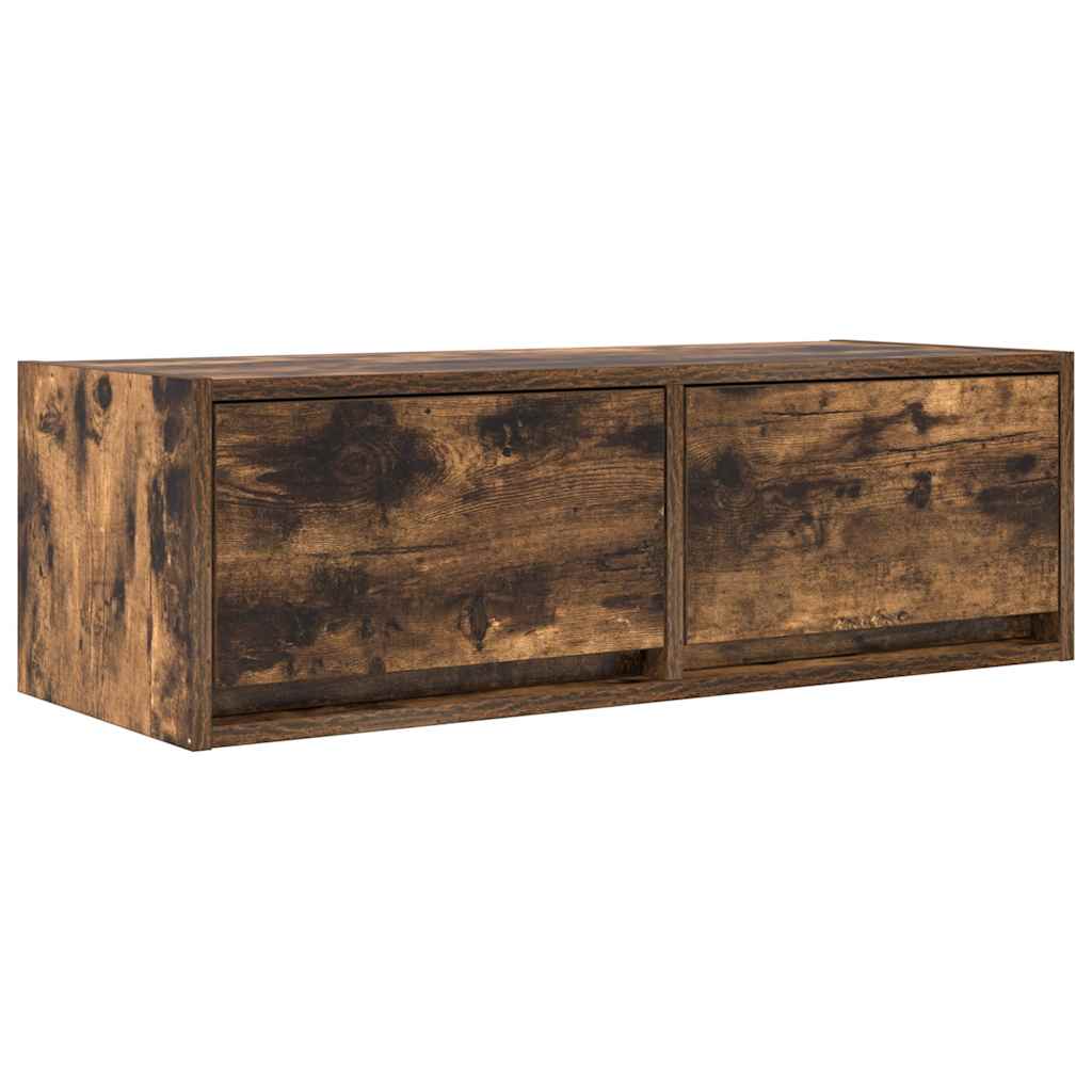 TV Cabinets 2 pcs Smoked Oak 80x31x25.5 cm Engineered Wood