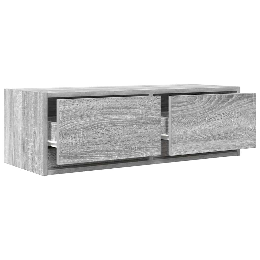 TV Cabinet Grey Sonoma 80x31x25.5 cm Engineered Wood