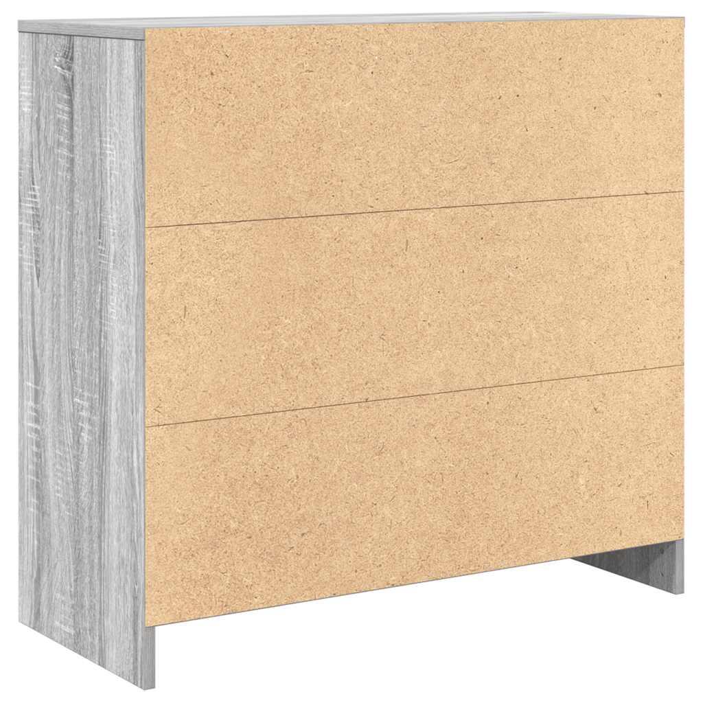 Sideboard with Drawer Grey Sonoma 80x34x76 cm Engineered Wood