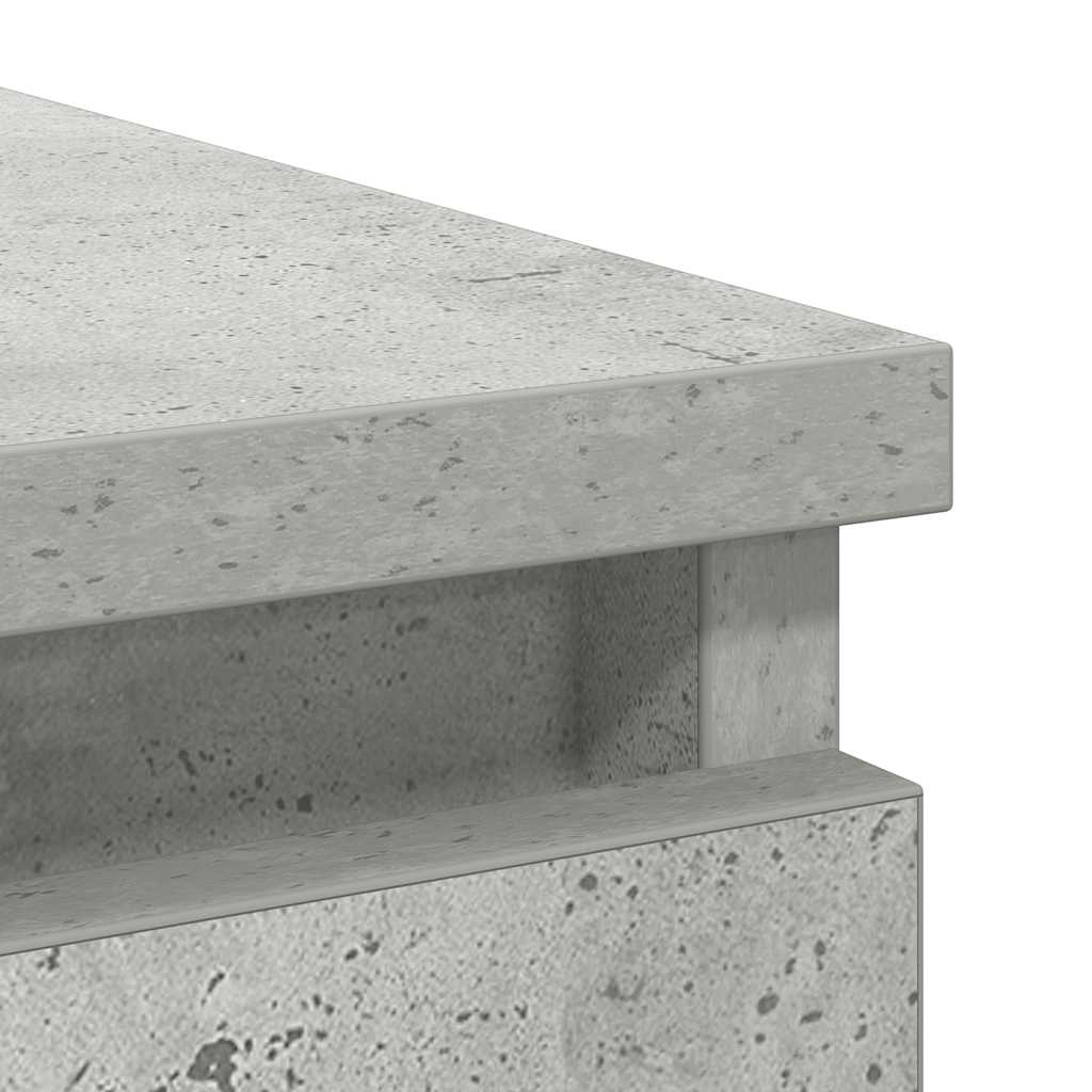 Sideboard with Drawer Concrete Grey 71x35x65 cm Engineered Wood
