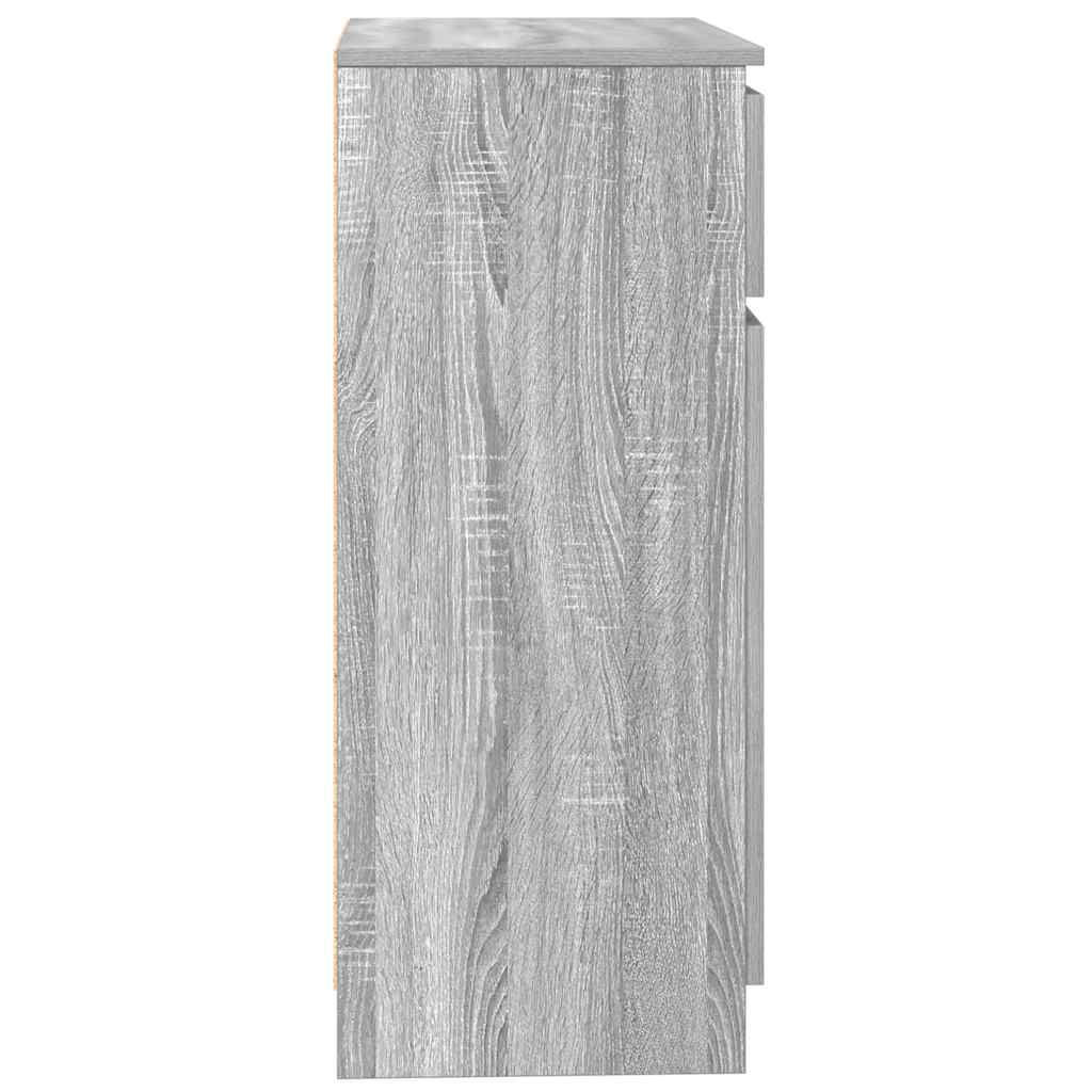 Sideboard with Drawer Grey Sonoma 71x35x84 cm Engineered Wood
