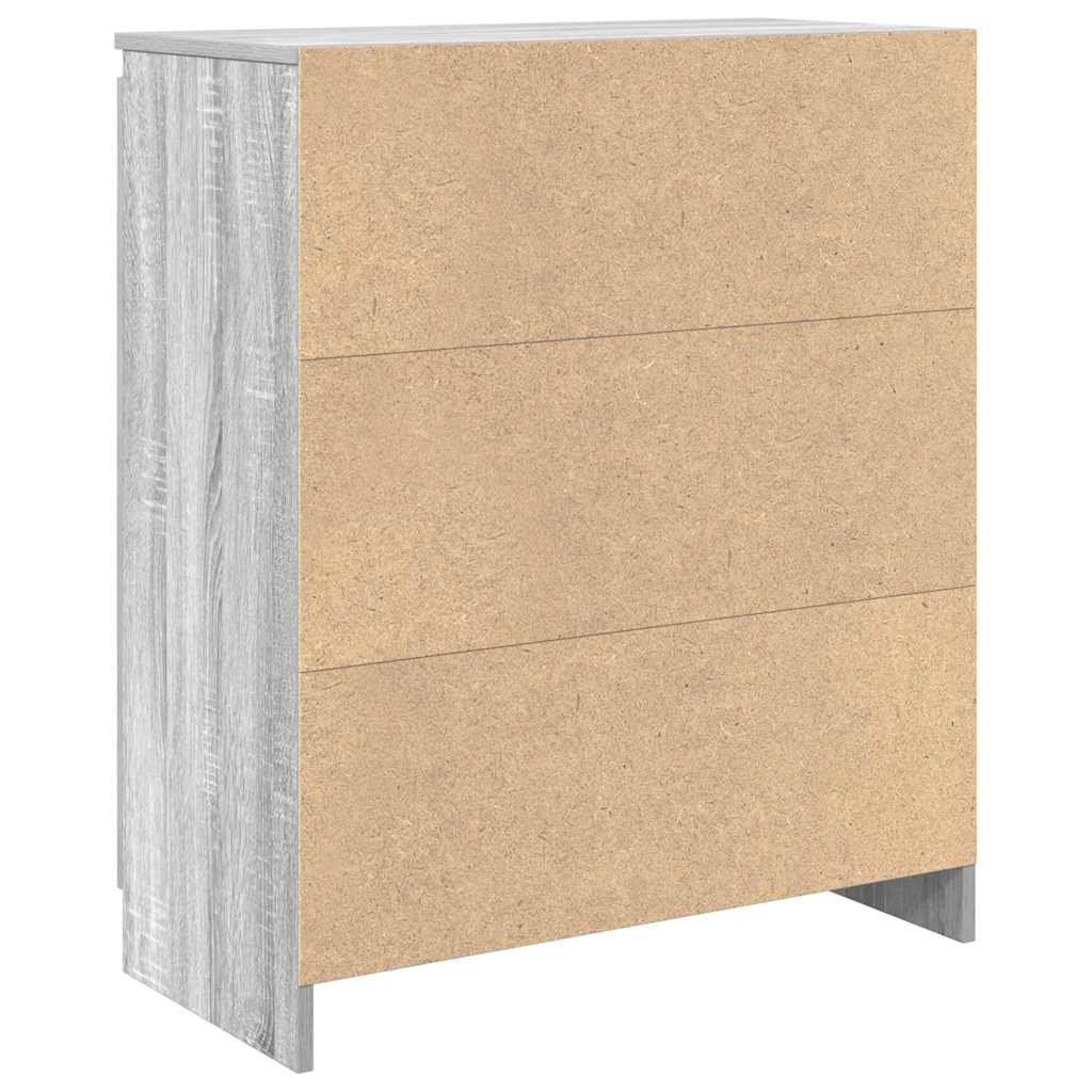 Sideboard with Drawer Grey Sonoma 71x35x84 cm Engineered Wood
