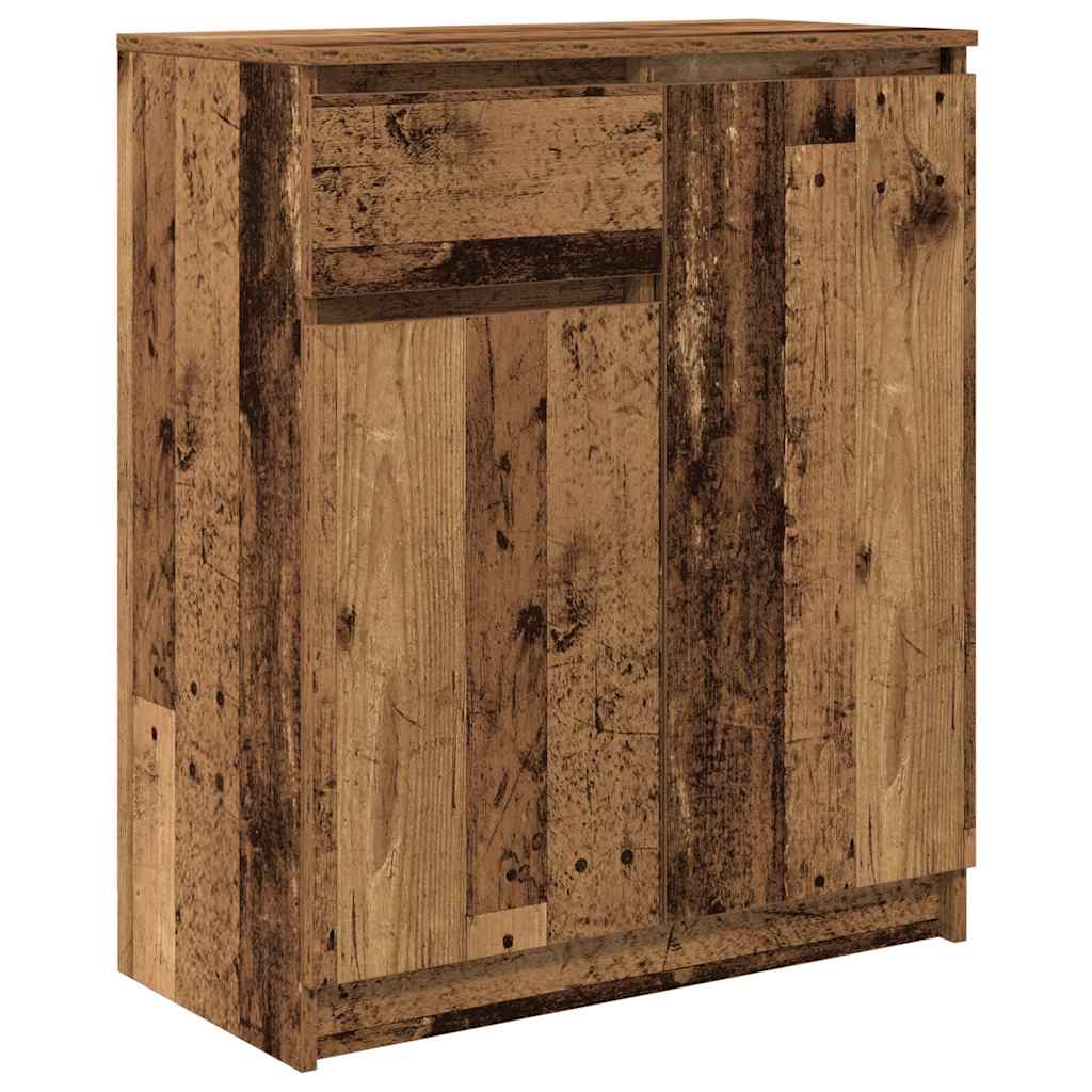 Sideboard with Drawer Old Wood 71x35x84 cm Engineered Wood