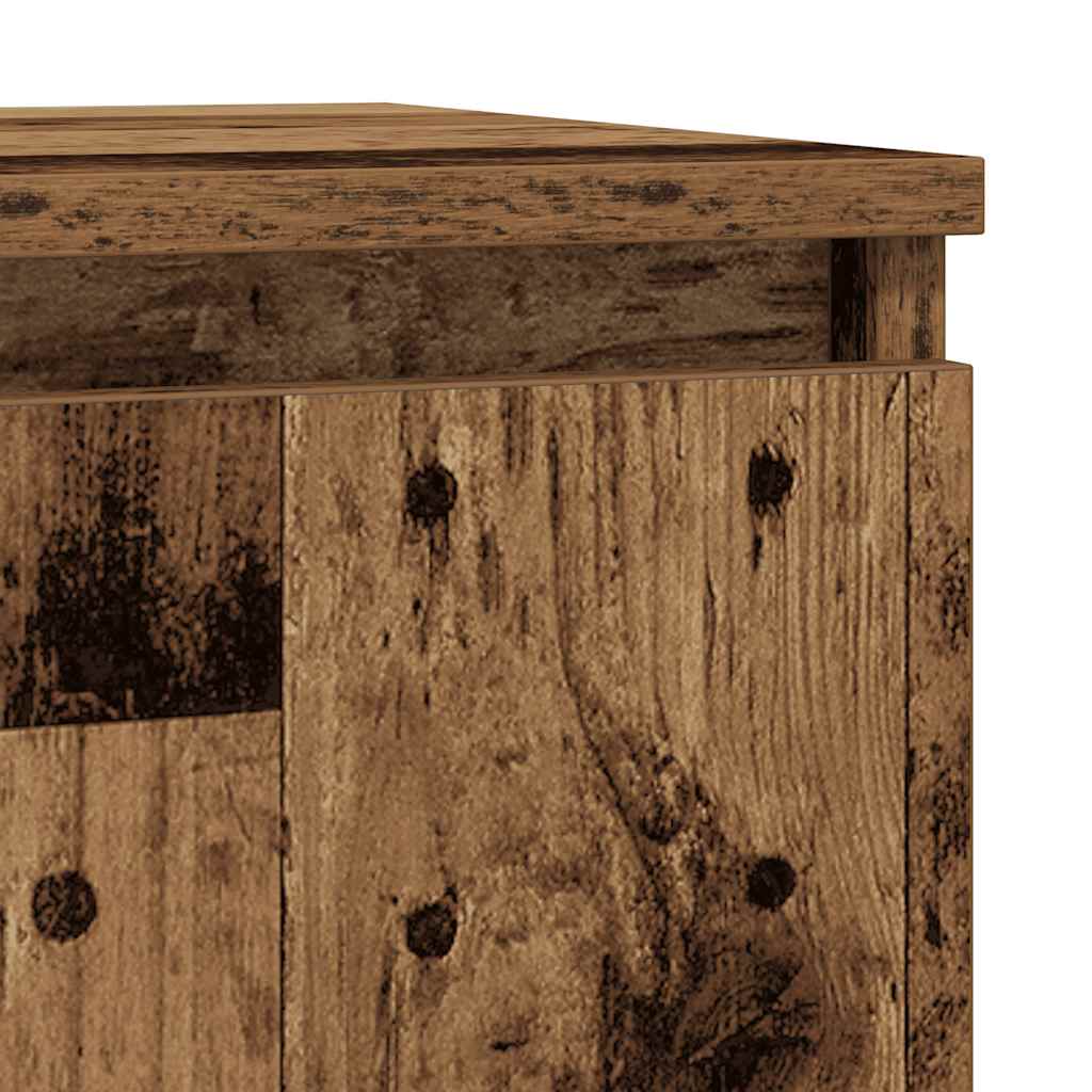 Sideboard with Drawer Old Wood 71x35x84 cm Engineered Wood