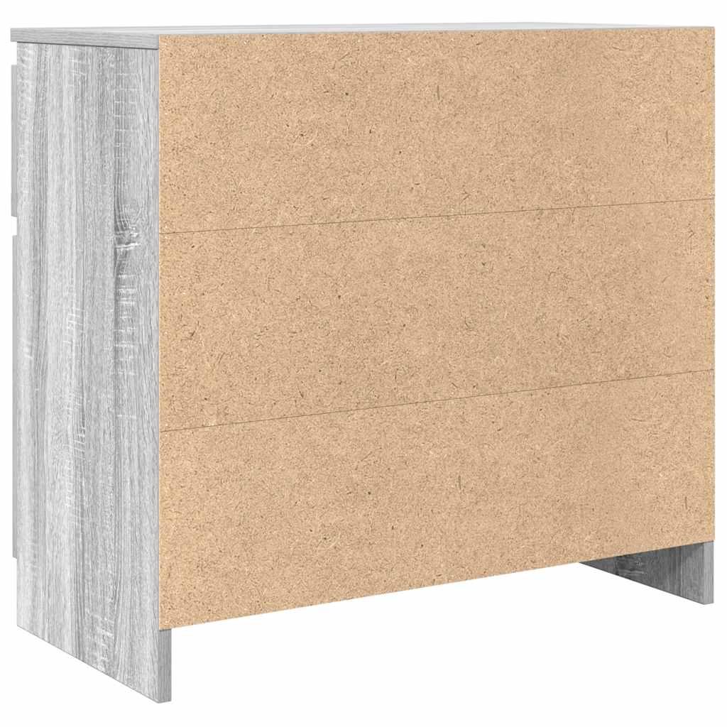 Sideboard with Drawer Grey Sonoma 71x35x65 cm Engineered Wood