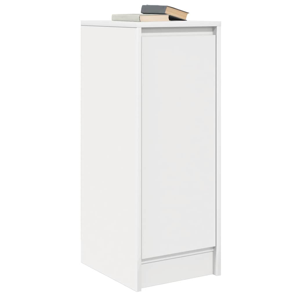 Sideboard White 29.5x34x76 cm Engineered Wood