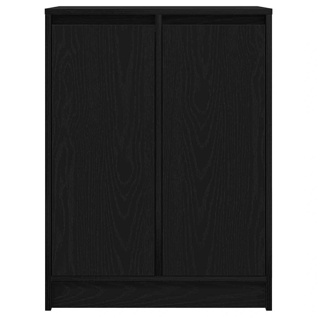 Sideboard Black Oak 57x34x76 cm Engineered Wood