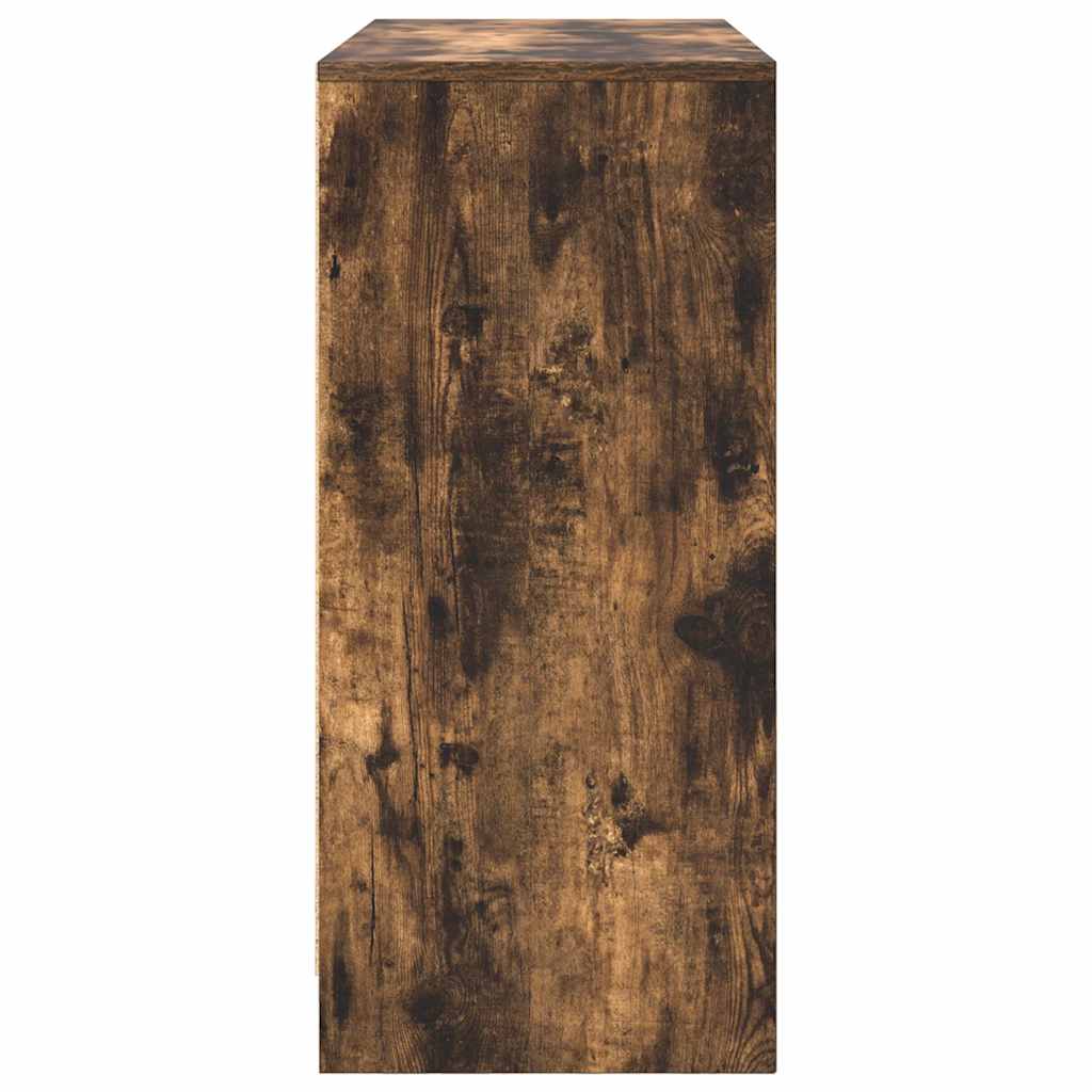 Sideboard Smoked Oak 85x34x76 cm Engineered Wood