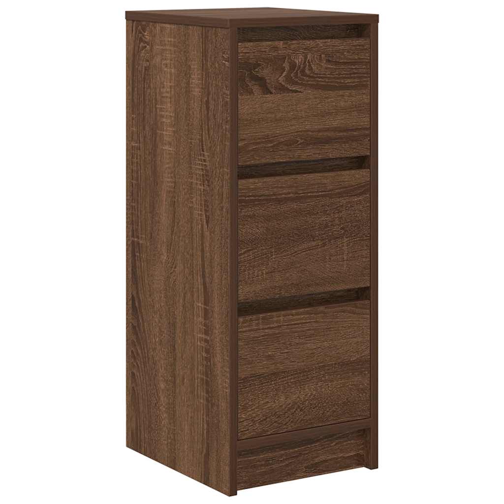Sideboard Brown Oak 29.5x34x76 cm Engineered Wood