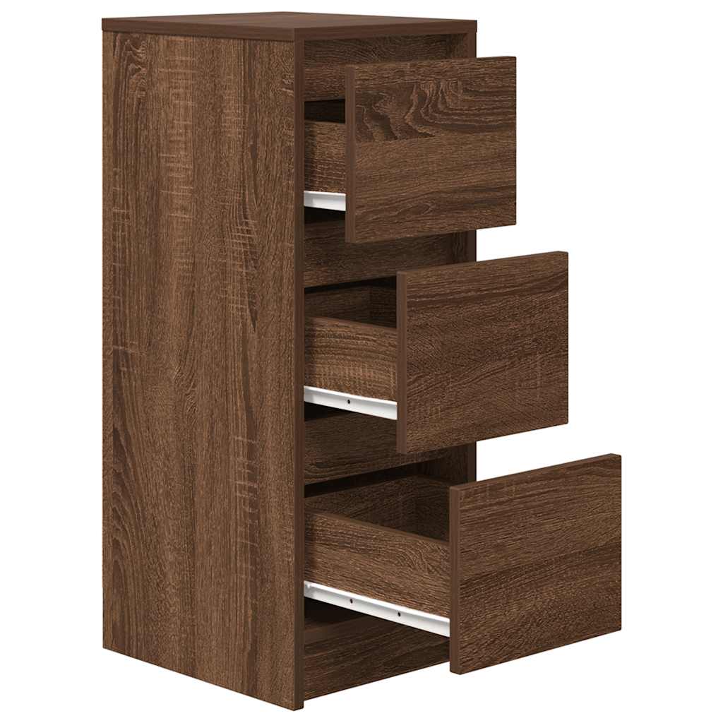 Sideboard Brown Oak 29.5x34x76 cm Engineered Wood
