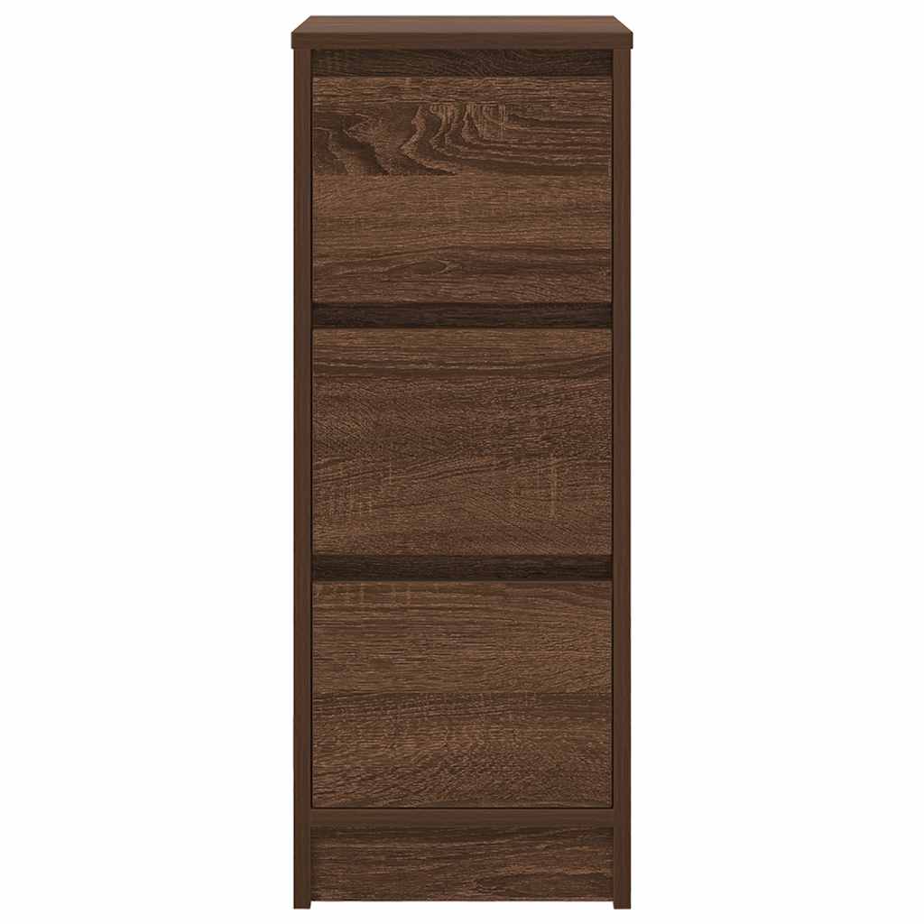Sideboard Brown Oak 29.5x34x76 cm Engineered Wood